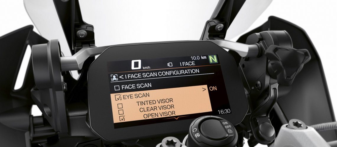 The latest technology from BMW Motorrad: iFace, facial recognition