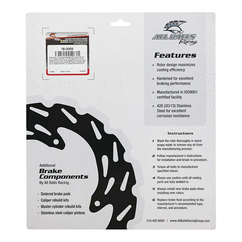 Brake Disc Front – 18-0009