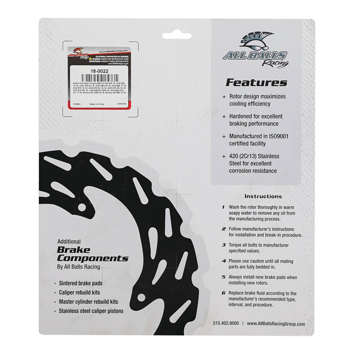 Brake Disc Rear – 18-0022