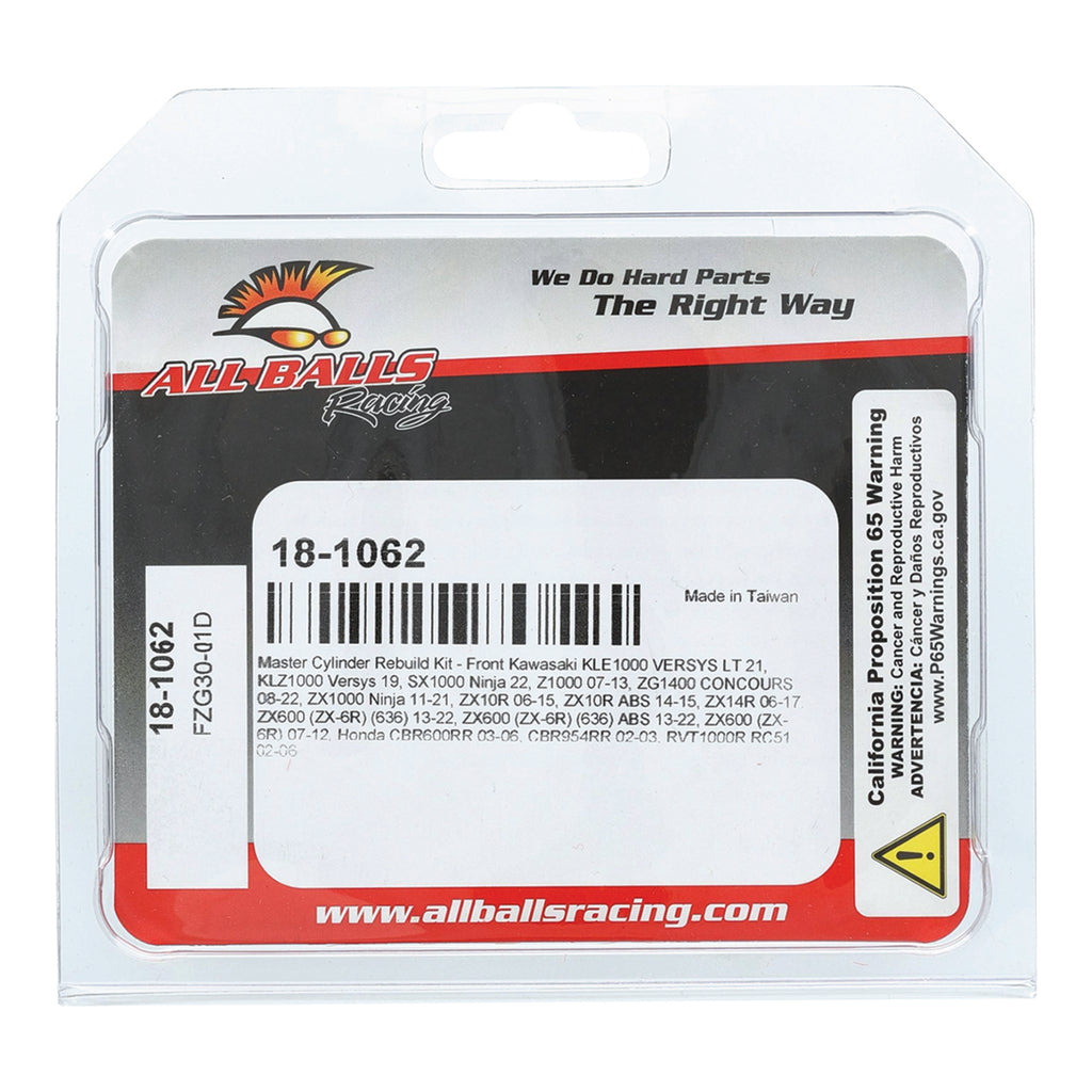 All Balls Racing Master Cylinder Rebuild Kit (18-1062)