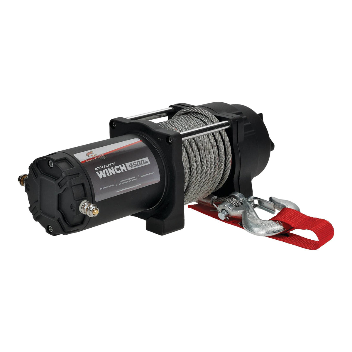 All Balls 4 Bolt Winch 4500lb with 33ft Steel Wire