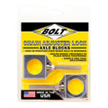 Bolt Raw Chain Adjuster Blocks Kawasaki (2 Pack) - 20mm