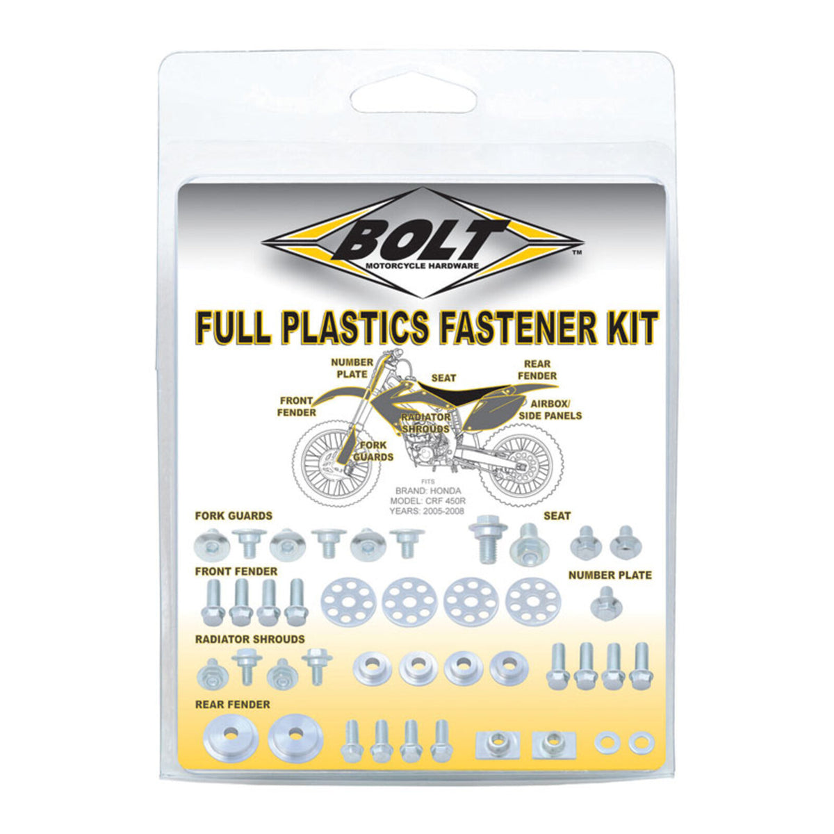 Bolt Body Work Fastener Kit Honda CR125/250 '00-'07 / CRF450R