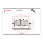 Brembo Upgrade Brake Pad Carbon Ceramic Front 07BB37RC