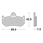 Brembo Prime Brake Pad Sinter Rear 07GR35SP