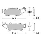 Brembo Prime Brake Pad Sinter Front 07KA17SD