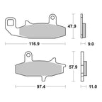 Brembo Prime Brake Pad Sinter Front 07SU15SA