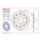 Brembo Prime Brake Disc Serie Oro Front 78B40863