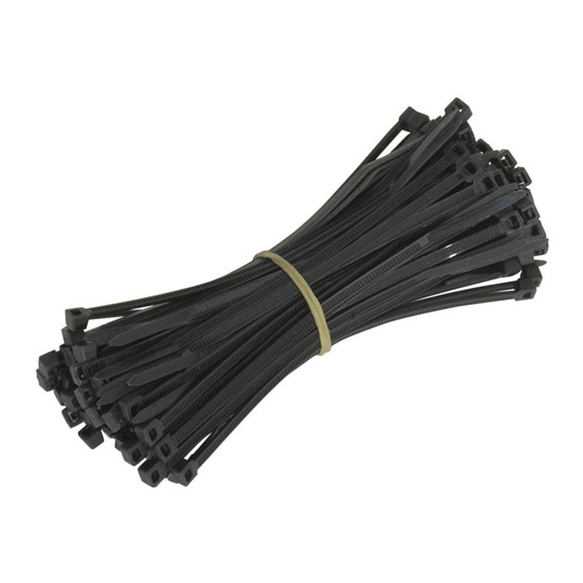 WMP Cable Ties 300 x 7.6mm (100/Bag) - Black
