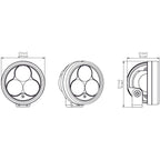 Denali D3 LED Driving Light - DataDim™ Technology - Single