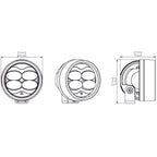 Denali D3 LED Fog Light - DataDim™ Technology - Single