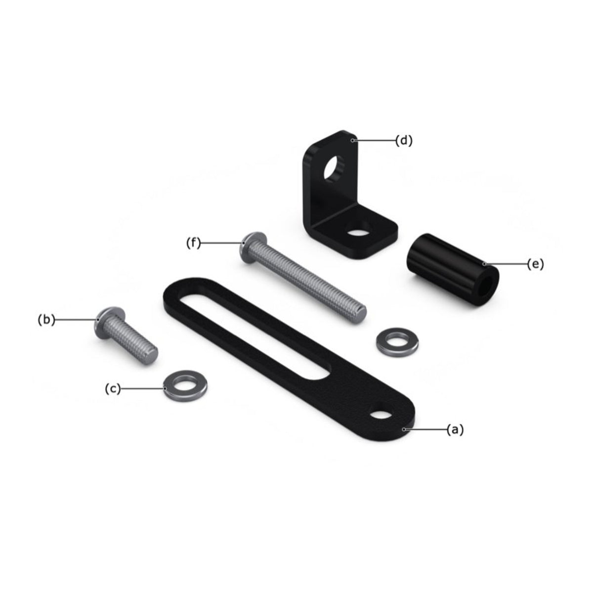 Denali Horn Mounting Brackets, Yamaha Tenere 700 '21-