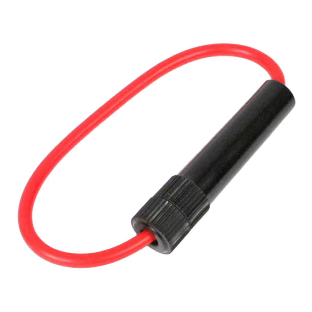 WMP Fuse Holder Screw Type - Black 2 Wire
