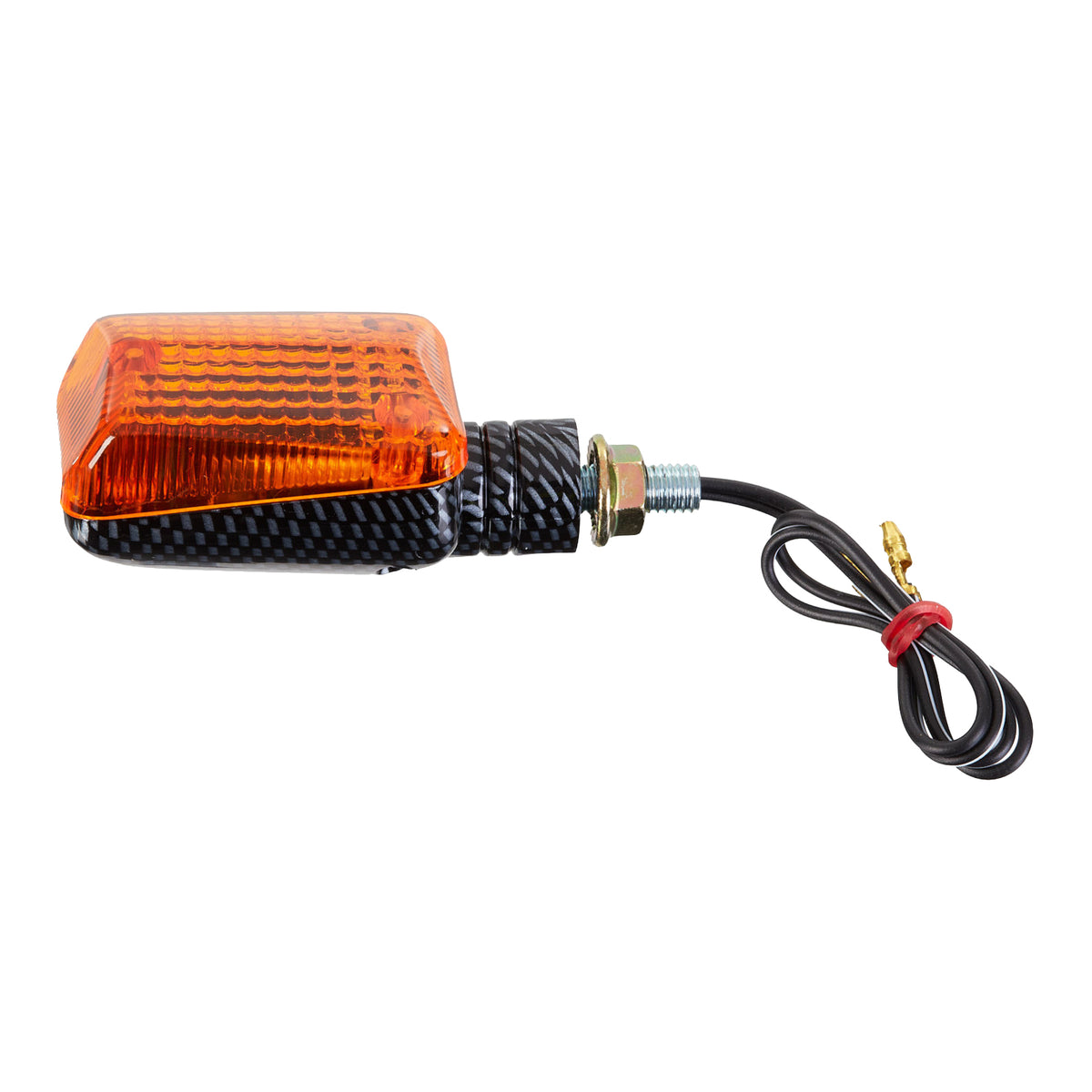 WMP Flasher Universal Rubber Short Mount Carbon (Pair)
