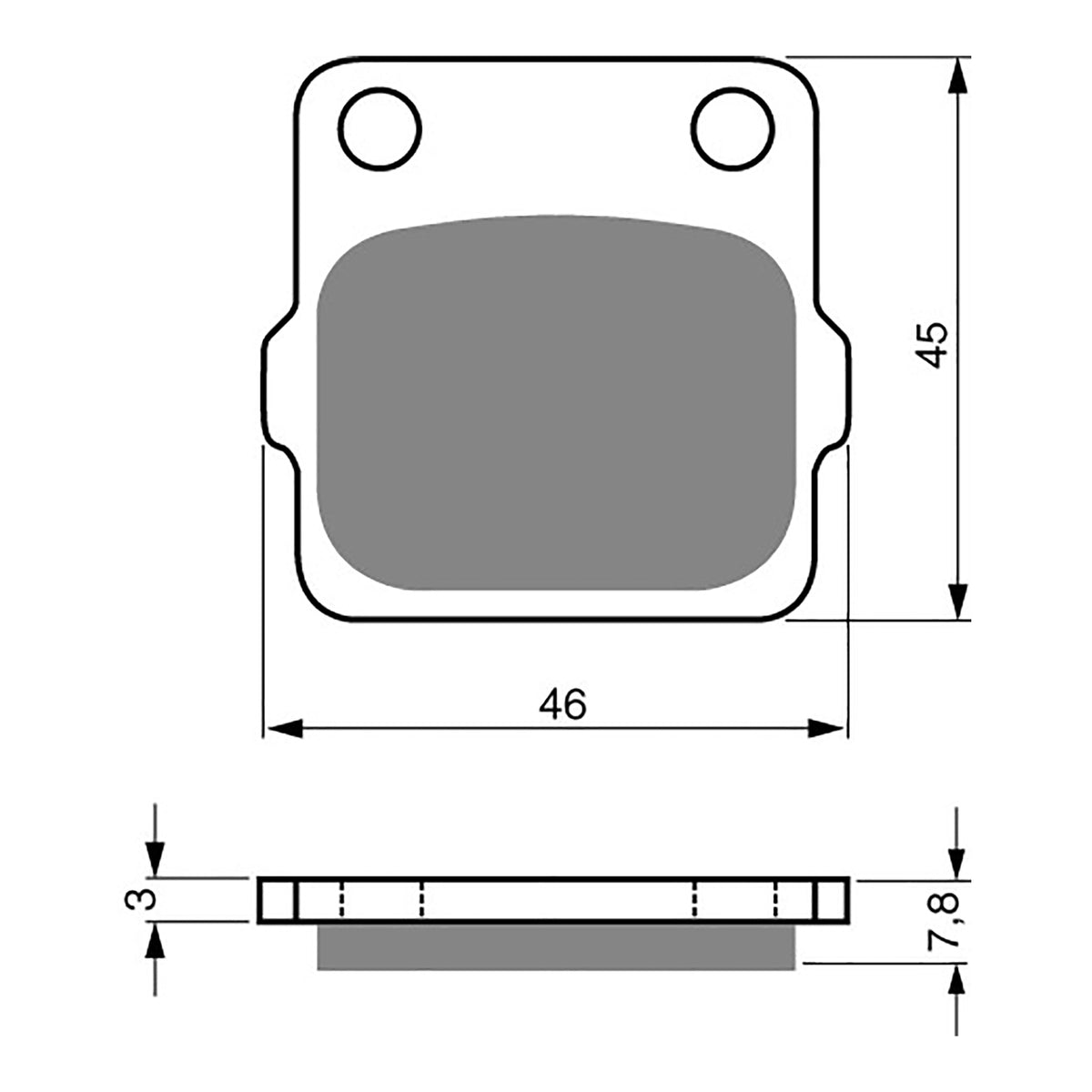 GOLDfren Brake Pads Off-Road Racing GF007 - K5 (PR24)