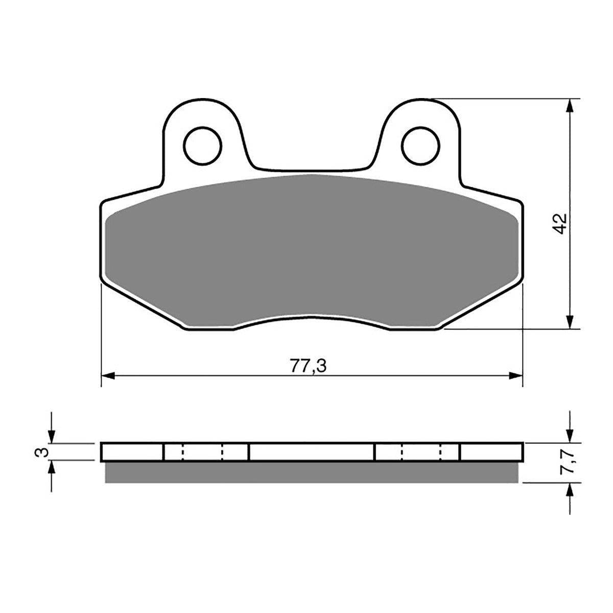 GOLDfren Brake Pads Sintered Sports GF011 - S3 (PH27)