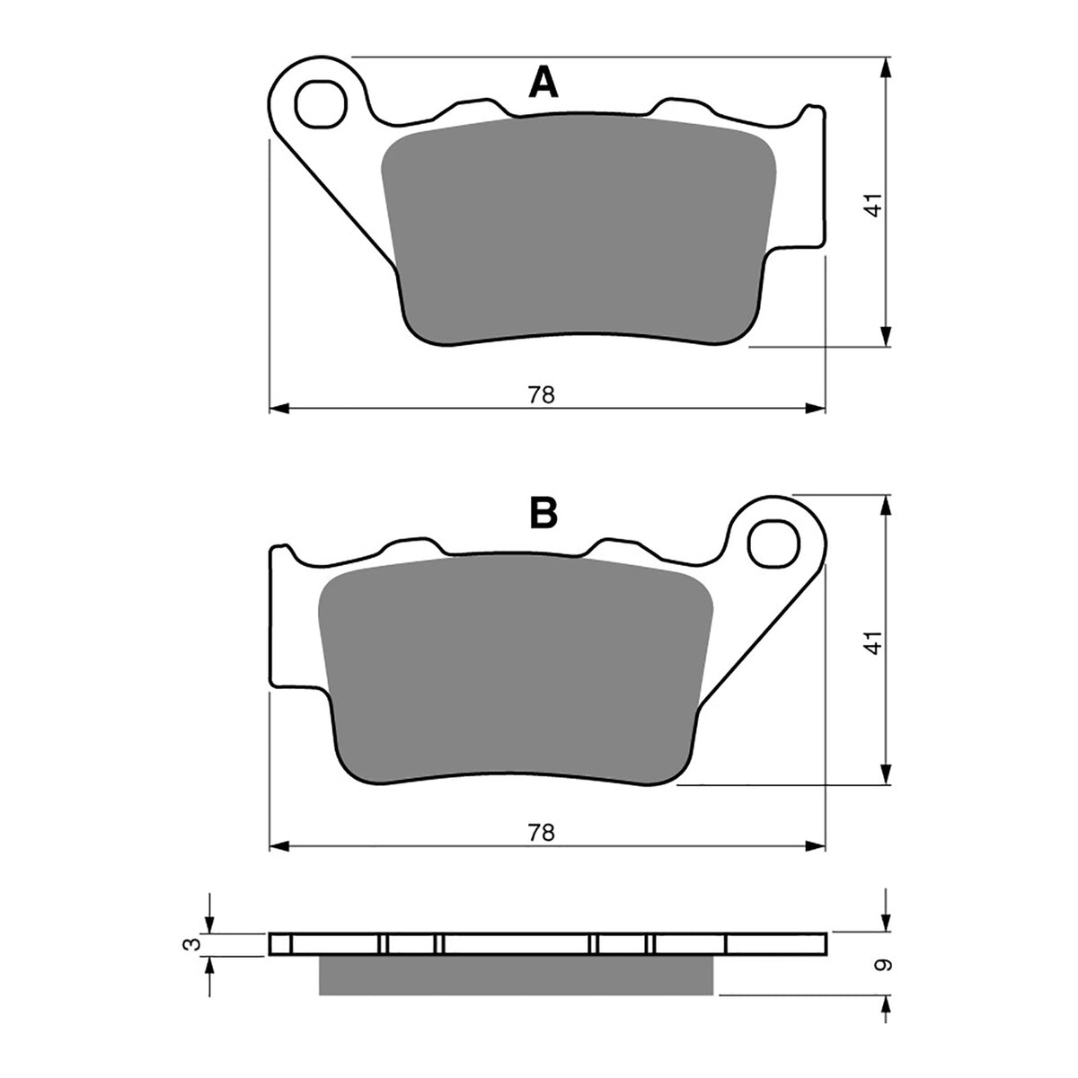 GOLDfren Brake Pads Sintered Sports GF023 - S3 (PH166)