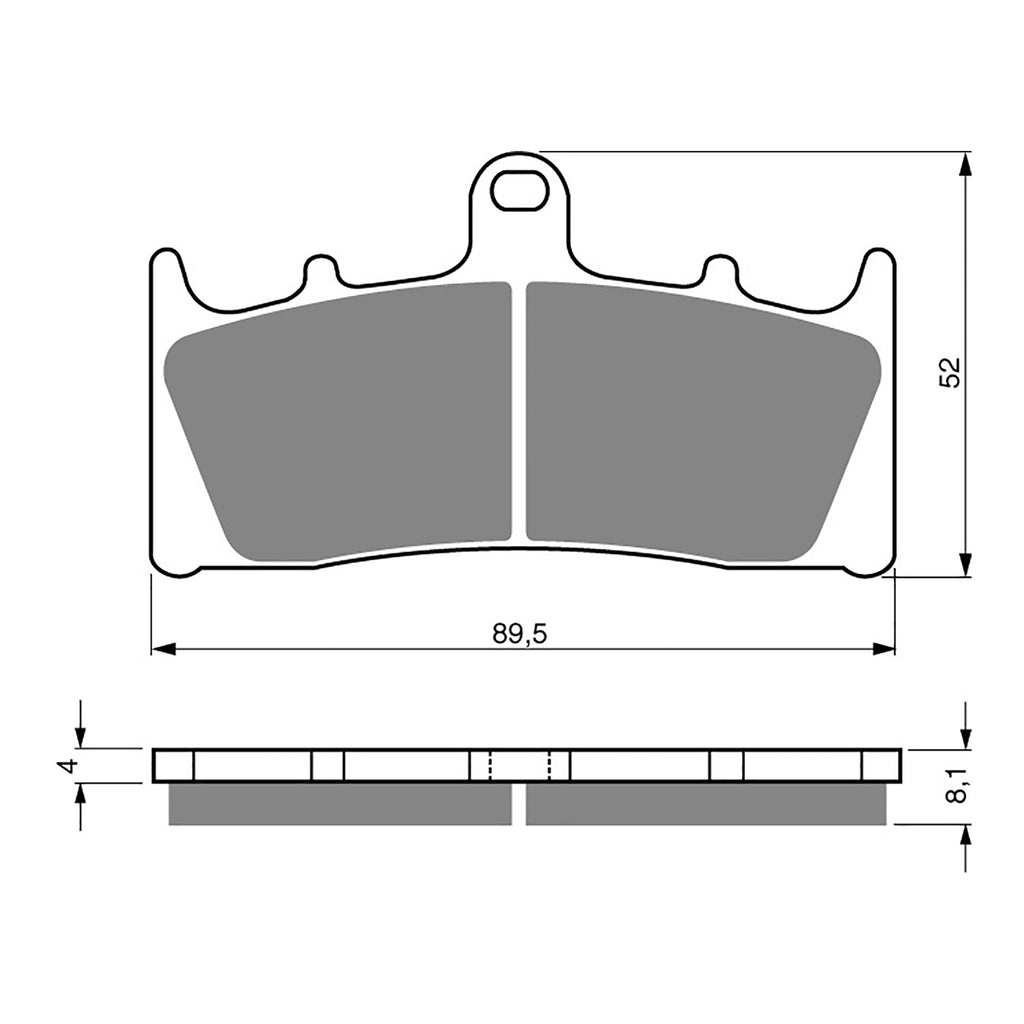 GOLDfren Brake Pads Sintered Sports GF039 - S3 (PH122)