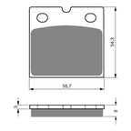 GOLDfren Brake Pads Sintered GF081 - S3 ( PH01 ) (Brembo F08)