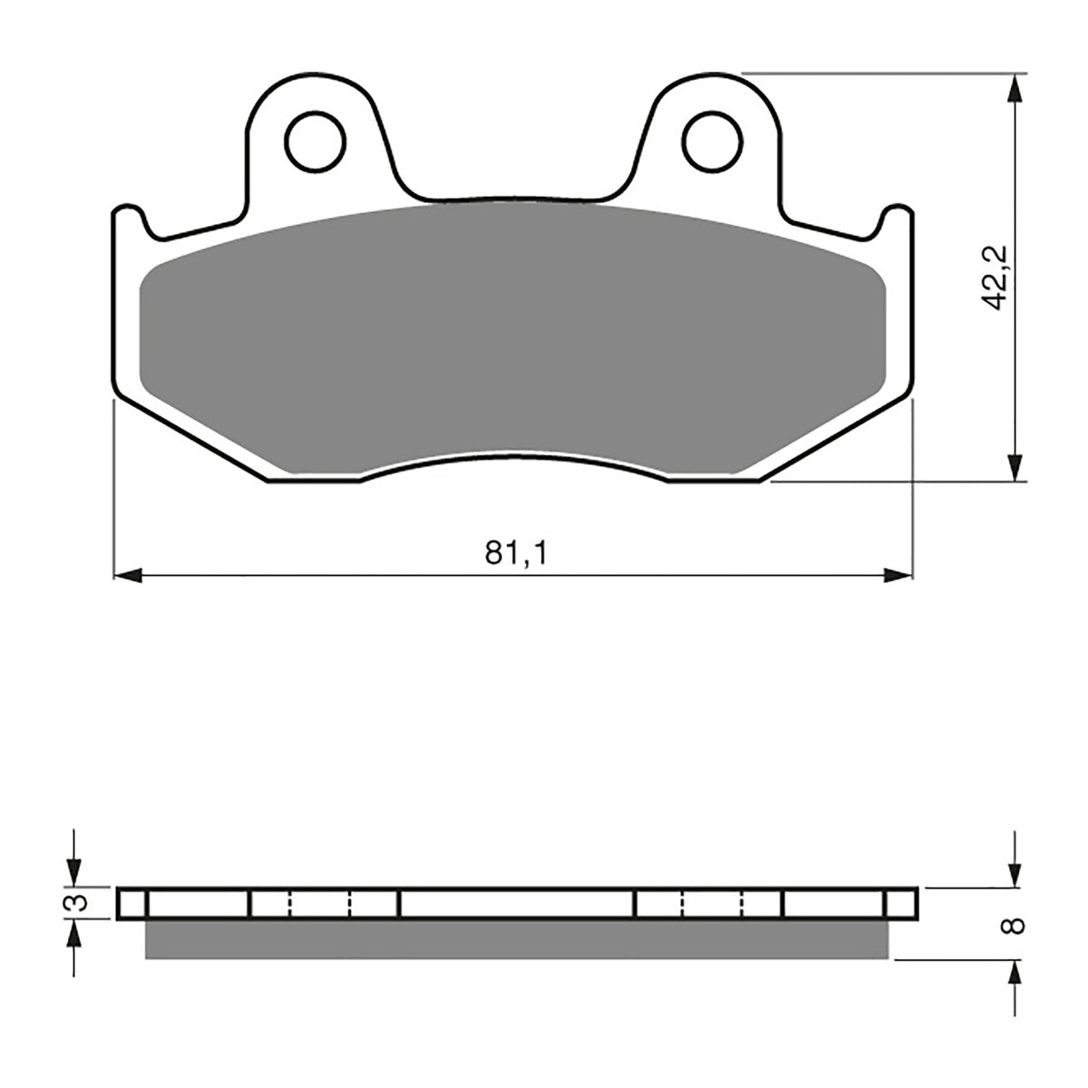 GOLDfren Brake Pads Sintered Sports GF102 - S3 ( PH29 )