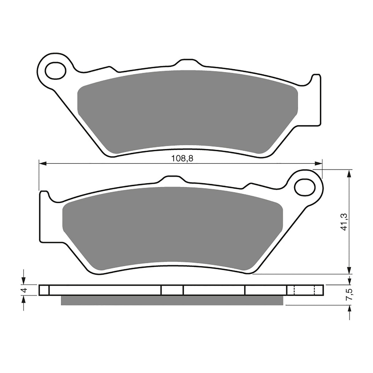 GOLDfren Brake Pads Sintered Sports GF106 - S3 ( PH270 )