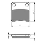 GOLDfren Brake Pads Sintered Sports GF110 - S3 ( PH148 )