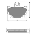 GOLDfren Brake Pads Sintered Sports GF113 - S3 ( PH21 )