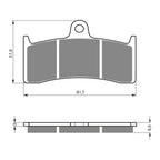 GOLDfren Brake Pads Sintered Sports GF126 - S3 ( PH230 )