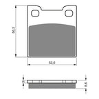 GOLDfren Brake Pads Sintered Sports GF129 - S3 ( PH182 )
