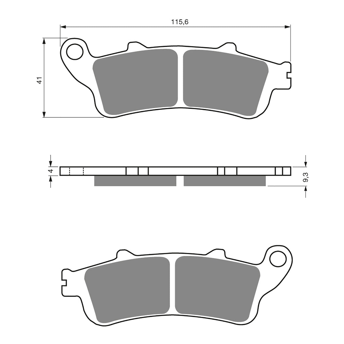 GOLDfren Brake Pads Sintered Sports GF135 - S3 ( PH266 )