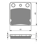 GOLDfren Brake Pads Off-Road Racing GF144 - K5 ( PR11 )