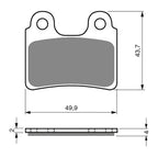 GOLDfren Brake Pads GF168 - K5