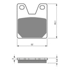 GOLDfren Brake Pads Sintered Sports GF169 - S3 ( PH254 )