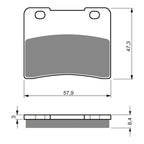 GOLDfren Brake Pads GF172 - S3