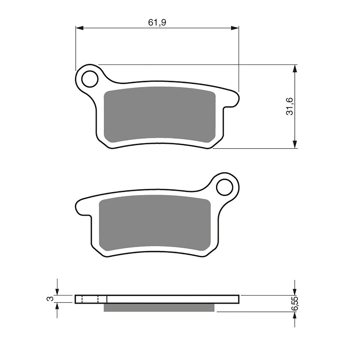 GOLDfren Brake Pads GF185 - S3