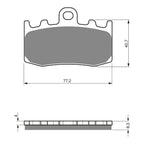 GOLDfren Brake Pads Sintered Sports GF196 - S3 ( PH299 )