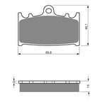 GOLDfren Brake Pads Sintered Sports GF206 - S3 ( PH325 )