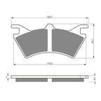 GOLDfren Brake Pads Off-Road Racing GF208 - K5 ( PR286 )
