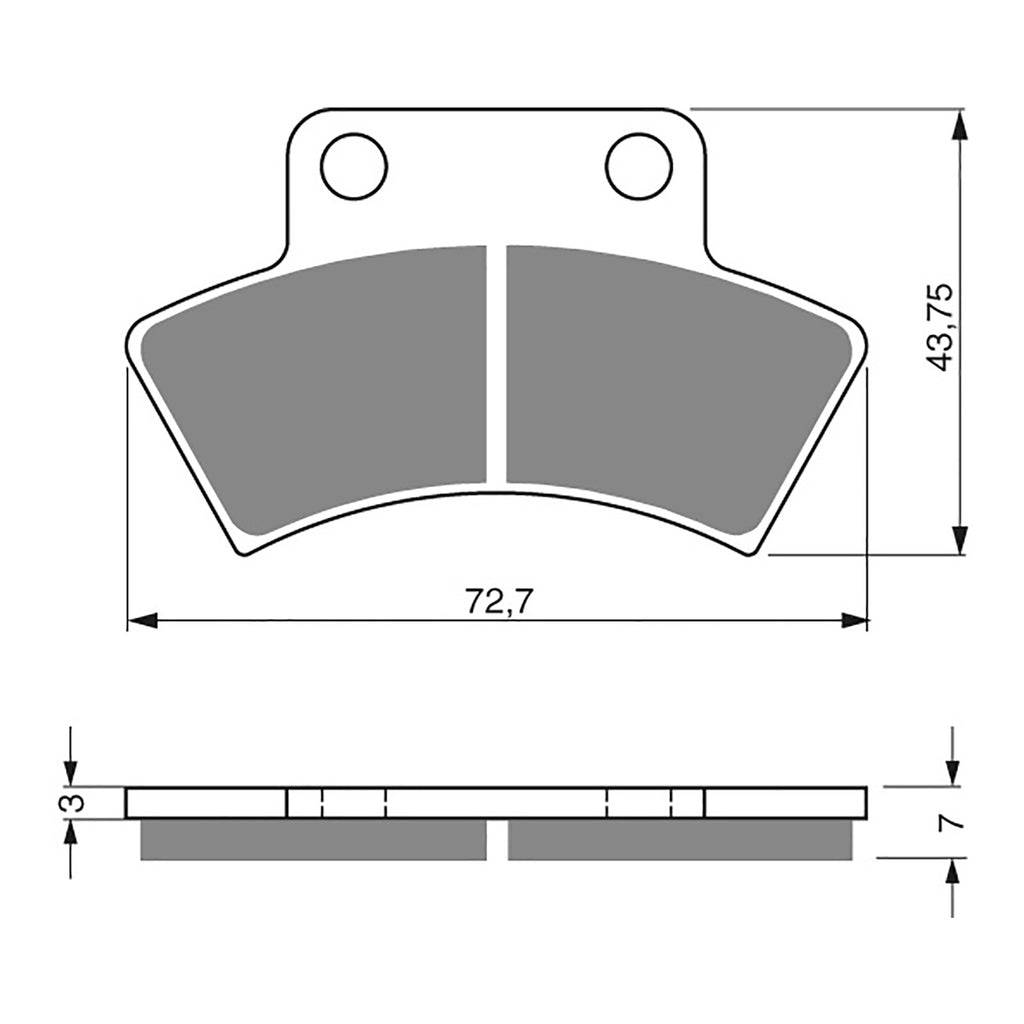 GOLDfren Brake Pads Off-Road Racing GF216 - K5 ( PR201 )