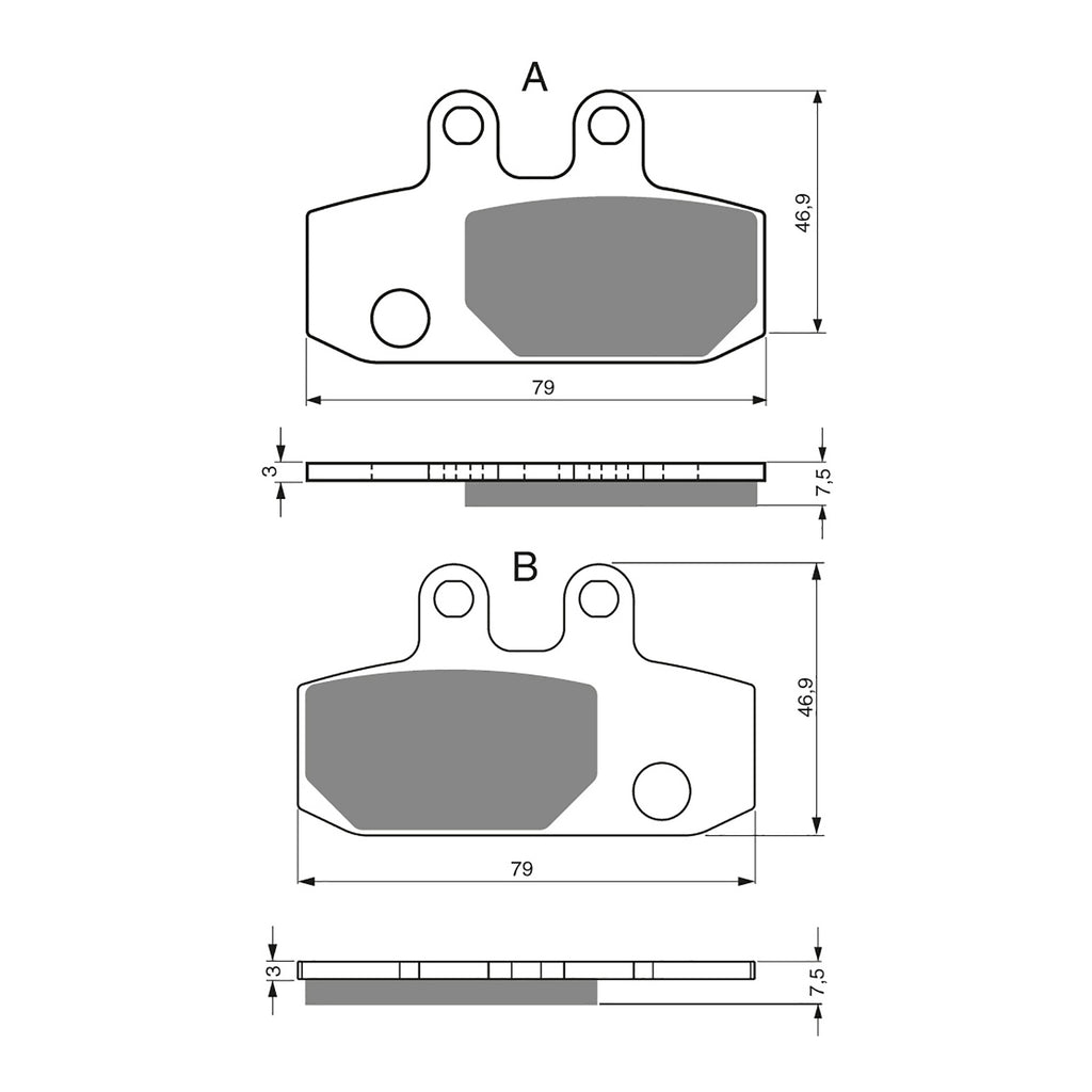 GOLDfren Brake Pads GF223 - S3