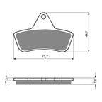 GOLDfren Brake Pads Off-Road Racing GF232 - K5 ( PR258 )