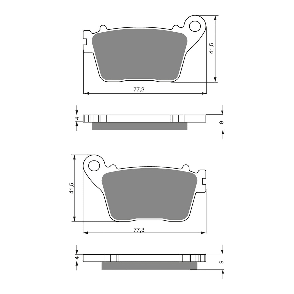 GOLDfren Brake Pads Sintered Sports GF242 - S3 ( PH381 )