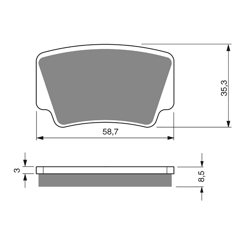 GOLDfren Brake Pads Off-Road Racing GF260 - K5 ( PR403 )