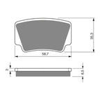 GOLDfren Brake Pads Off-Road Racing GF260 - K5 ( PR403 )