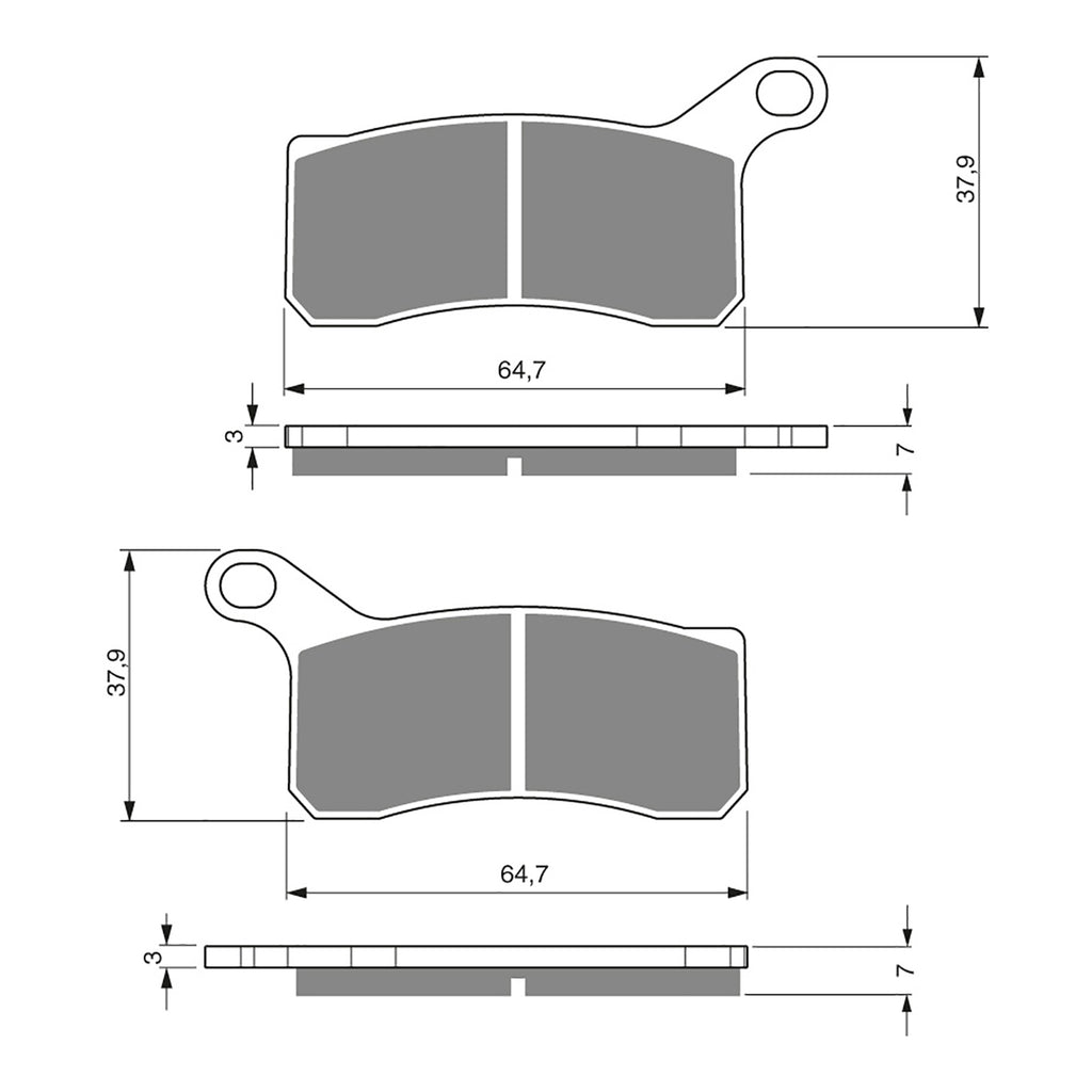 GOLDfren Brake Pads Off-Road Racing GF261 - K5 ( PR402 )