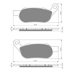GOLDfren Brake Pads Sintered Sports GF273 - S3 ( PH399 )