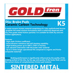 GOLDfren Brake Pads Off-Road Racing GF280 - K5 ( PR159 )