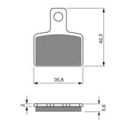 GOLDfren Brake Pads GF282 - K5
