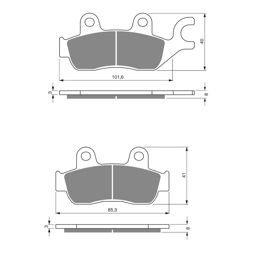 GOLDfren Brake Pads GF285 - S3