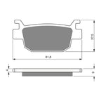 GOLDfren Brake Pads GF287 - S3